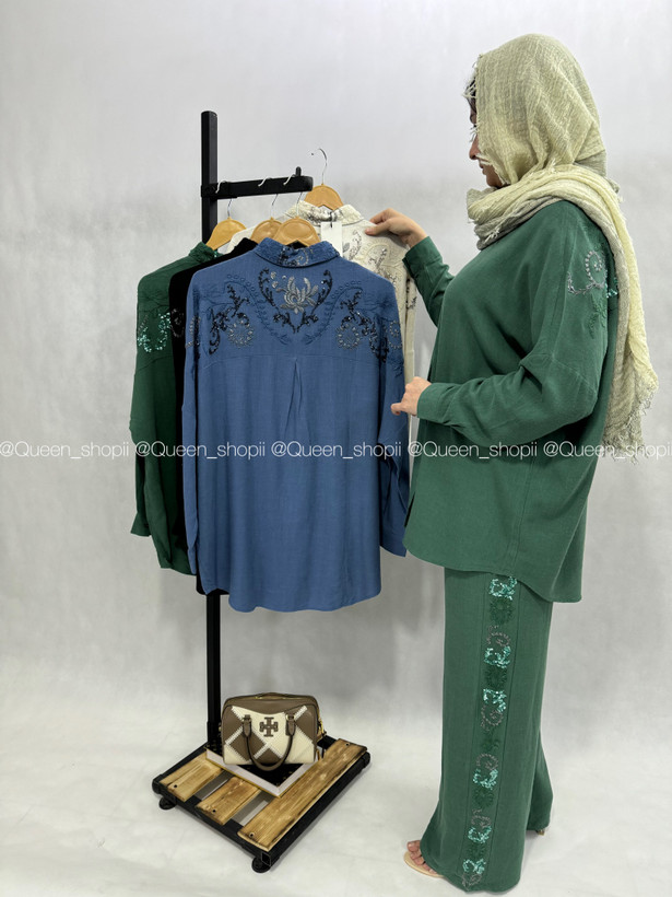 ست شومیز شلوار نیل قیمت قبل